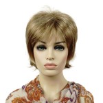 Lydell Short Layered Shaggy Full Synthetic Wigs (15H613 Blonde Mix)