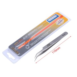 Vetus Tweezer Stainless Steel Non-magnetic Curved Pointed Tip Precision Eyelash Eyebrow Extensions Lashing Tool (5b-sa) Vetus Tweezer Stainless Steel Non-magnetic Curved Pointed Tip Precision Eyelash Eyebrow Extensions Lashing Tool (5b-sa)