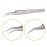 Vetus Tweezer Stainless Steel Non-magnetic Curved Pointed Tip Precision Eyelash Eyebrow Extensions Lashing Tool (5b-sa)