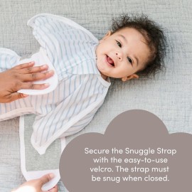 SleepingBaby Zipadee-Zip Snuggle Strap - Wearable Blanket Accessory for Transition Swaddle - One Size, Grey