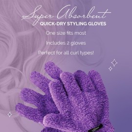 Quick-Dry Styling Gloves Purple