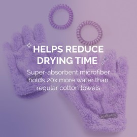 Quick-Dry Styling Gloves Purple