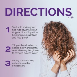 Quick-Dry Styling Gloves Purple