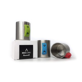 NiceClimbs Stainless Steel Rock Climbing Mug (Blue)