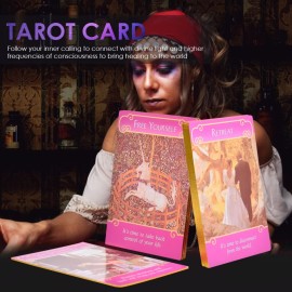 Gayrrnel Tarot Cards Set, 44 Lovers Romance Oracle Cards - Rare Doreen Virtue Angel Oracle Cards, Ideal for Learning, Daily Readings, Healing