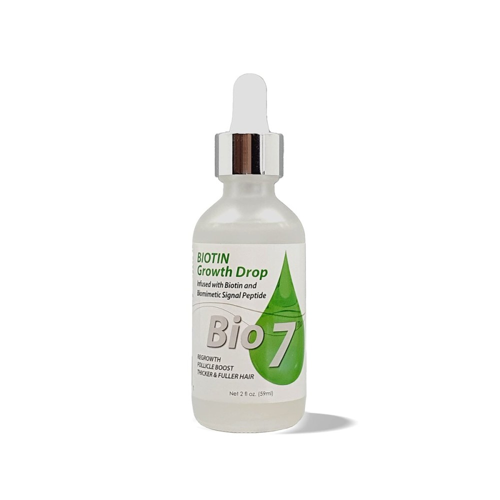 BIO7 BIOTIN GROWTH DROP INFUSED BIOMIMETIC SIGNAL PEPTIDE - 2 Fl Oz - Improve the Appearance of Hair Loss By Looking Visibly Longer, Thicker, Boost Follicle Growth - By Natures BIO7 BIOTIN GROWTH DROP INFUSED BIOMIMETIC SIGNAL PEPTIDE - 2 Fl Oz - Improve the Appearance of Hair Loss By Looking Visibly Longer, Thicker, Boost Follicle Growth - By Natures