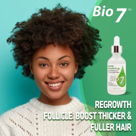 BIO7 BIOTIN GROWTH DROP INFUSED BIOMIMETIC SIGNAL PEPTIDE - 2 Fl Oz - Improve the Appearance of Hair Loss By Looking Visibly Longer, Thicker, Boost Follicle Growth - By Natures BIO7 BIOTIN GROWTH DROP INFUSED BIOMIMETIC SIGNAL PEPTIDE - 2 Fl Oz - Improve the Appearance of Hair Loss By Looking Visibly Longer, Thicker, Boost Follicle Growth - By Natures