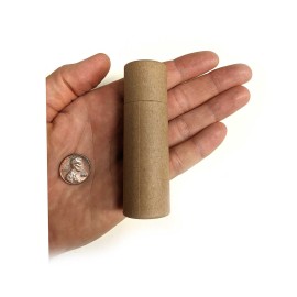 Empty Cardboard Deodorant Containers - Push-up style, top-fill, reusable and biodegradable 1.0 oz (15-Pack) Brown