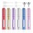 Lil Ray 12ml Portable Mini Perfume Atomizer(6 PCS)Refilable Small Spray Bottle for Travel, Empty Pocket Cologne Sprayer, Glass inner and Aluminum Housing0.4Oz,Pack of 6 with different colors