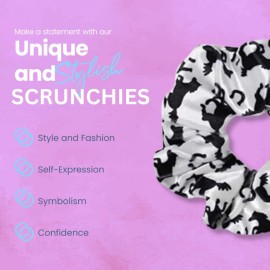 Horse Scrunchie - Premium Velvet No Crease Hair Ties, Horse Accessories and Gifts for Girls, Ideal Equestrian Gift for Horse Riding Enthusiasts