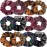 WILLBOND 12 Pcs Plaid Scrunchies for Women Girls Buffalo Plaid Hair Ties Cotton Scrunche Scrunchy Ponytail Holders Hair Accessories(Elegant)