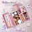 FRENESSA Makeup Train Case Portable Makeup Case Organizer Cosmetic Box Make Up Box Makeup Organizer Cosmetic Storage Cases with Locking Nail Kit Organizer Travel Case Mermaid Pink