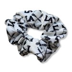 Lacrosse Scrunchie, Lacrosse Hair Accessories, Lacrosse No Crease Premium White Lax Velvet Hair Scrunchies