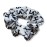 Lacrosse Scrunchie, Lacrosse Hair Accessories, Lacrosse No Crease Premium White Lax Velvet Hair Scrunchies