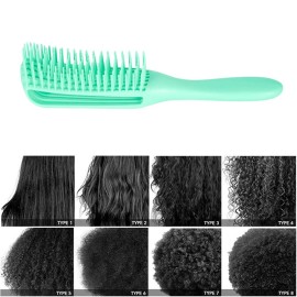 Emoly Detangling Brush for Natural Hair-Detangler for America 3a to 4c Kinky Wavy, Curly, Coily Hair, Detangle Easily with Wet/Dry (Green) Emoly Detangling Brush for Natural Hair-Detangler for America 3a to 4c Kinky Wavy, Curly, Coily Hair, Detangle Easily with Wet/Dry (Green)