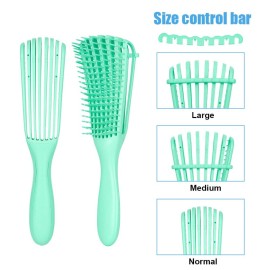 Emoly Detangling Brush for Natural Hair-Detangler for America 3a to 4c Kinky Wavy, Curly, Coily Hair, Detangle Easily with Wet/Dry (Green) Emoly Detangling Brush for Natural Hair-Detangler for America 3a to 4c Kinky Wavy, Curly, Coily Hair, Detangle Easily with Wet/Dry (Green)