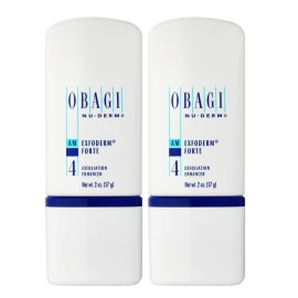 Obagi Nu-Derm Exfoderm Forte - Advanced, Lightweight Exfoliating Lotion with Glycolic and Lactic Acids (AHA) - For Normal to Oily Skin Types - Two Pack, 2 * 2 oz
