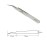 Vetus Tweezer Professional Tweezers Tool Non-magnetic Stainless Steel Curved Slant Tip Eyelash Eyebrow Tool (ST-17)
