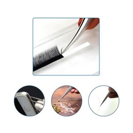 Vetus Tweezer Professional Tweezers Tool Non-magnetic Stainless Steel Curved Slant Tip Eyelash Eyebrow Tool (ST-17) Vetus Tweezer Professional Tweezers Tool Non-magnetic Stainless Steel Curved Slant Tip Eyelash Eyebrow Tool (ST-17)
