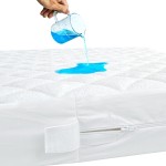 Waterproof Quilted Crib Mattress Encasement, Zippered Crib Mattress Protector, Breathable and Absorbent, Viscose 6 Sides Fully Encased Cover