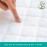Waterproof Quilted Crib Mattress Encasement, Zippered Crib Mattress Protector, Breathable and Absorbent, Viscose 6 Sides Fully Encased Cover