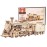 ROKR 3D Wooden Puzzle for Adults-Mechanical Train Model Kits-Brain Teaser Puzzles-Vehicle Building Kits-Unique Gift for Kids on Birthday/Christmas Day(1:80 Scale)(MC501-Prime Steam Express)