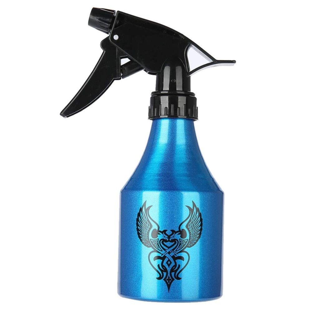 300ml Professional Aluminum Spray Bottle, Pressure Sprayer Spray Pump Bottle for Household Water Flowers with Hairdresser Green Soap Spray Bottle(Blue)