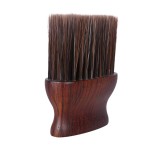 Barber Neck Duster Brush for Hair Cutting, Soft Neck Cleaning Brush, Professional Salon Barber Tool Red Brown (X-Large)