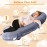 Chilling Home Pregnancy Pillows, C Shaped Full Body Pillow Maternity Pillow for Women 55 inch, Pregnancy Pillows for Sleeping Pregnant Must Have with Removable Cover