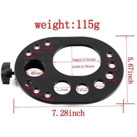 AliLeader Wig Tray for Tripod Caddy & Wig Stand - Adjustable Multifunctional Tray for Hairdressing (Black)