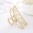 Emoly 3 Pack Large Metal Claw Clips Hollow Non-slip Hair Catch Jaw Clamp for Women Girls Hair Barrette for Fixing Hair (Silver&Gold&Rose Gold)