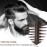 Noverlife 5PCS Men\'s Pompadour Hairstyling Combs, Professional Wide Teeth Texture Comb for Slicked Back Hairstyle, Retro Oil Head Hair Brushes for Barber Hairdressing Hair Pick Comb