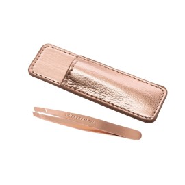 Tweezerman Rose Gold Mini Slant Tweezer with Case Tweezerman Rose Gold Mini Slant Tweezer with Case