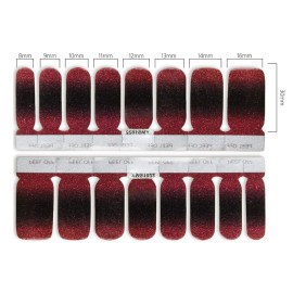 WOKOTO 14 Sheets Glitter Adhesive Nail Art Polish Stickers Tips with 1Pc Nail File Full Wraps Nail Decals Strips Set Manicure Accessroies WOKOTO 14 Sheets Glitter Adhesive Nail Art Polish Stickers Tips with 1Pc Nail File Full Wraps Nail Decals Strips Set Manicure Accessroies