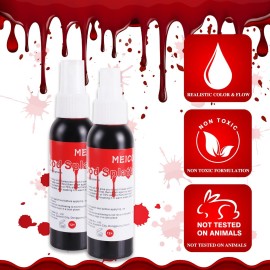 MEICOLY SFX Makeup Kit Scars Wax,Fake Blood Spray(2.1Oz) Halloween Special Effects Wound Wax(1.67Oz) with Spatula,Stipple Sponge,Coagulated Blood Gel(1.06Oz),5ml Castor Sealer,Scary Clown Makeup 01