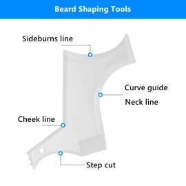 Ahier Beard Shaping Tools, 5-in-1 Beard Shaping Set with Straight Edge Razor and 10 P blade, Barber Pencil, Beard Trimming Scissors, Gift for Men Ahier Beard Shaping Tools, 5-in-1 Beard Shaping Set with Straight Edge Razor and 10 P blade, Barber Pencil, Beard Trimming Scissors, Gift for Men