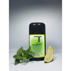 Green Theory - Mojito - Baking Soda Free Natural Deodorant | Aluminum Free, Probiotic, Senstive Skin, Magnesium Hydroxide, Zinc Oxide | Solid 2.65 Ounces