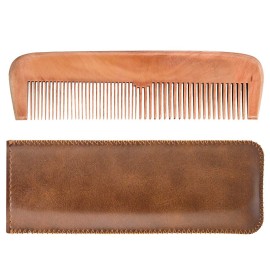 Wooden Hair Combs for Men,Men\'s Wood Beard Comb with Leather Travel Case,Mens Combs for Hair,Kids Comb(brown shark) Wooden Hair Combs for Men,Men\'s Wood Beard Comb with Leather Travel Case,Mens Combs for Hair,Kids Comb(brown shark)