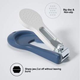 Socub Baby Nail Kit, Baby Nail Clipper, Scissor, Nail File, Tweezer, 4-in-1 Baby Grooming Kit Set for Newborn, Infant, Toddler, Blue