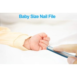 Socub Baby Nail Kit, Baby Nail Clipper, Scissor, Nail File, Tweezer, 4-in-1 Baby Grooming Kit Set for Newborn, Infant, Toddler, Blue