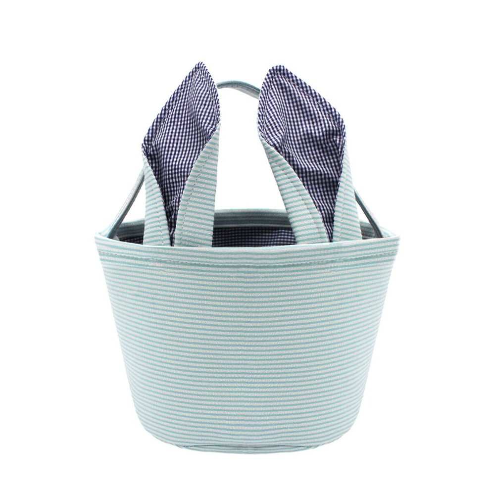 Lxitol Easter Baskets Easter Bunny Ears Bags - Easter Egg Bunny Bucket for Kids (Blue)