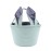 Lxitol Easter Baskets Easter Bunny Ears Bags - Easter Egg Bunny Bucket for Kids (Blue)
