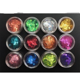 Yeslady Nails Art Laser Glitters Square Flakes Colorful Thin Paillette Sequin Manicure Tips 12 Colors  Yeslady Nails Art Laser Glitters Square Flakes Colorful Thin Paillette Sequin Manicure Tips 12 Colors
