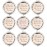 SFHMTL Pack of 9 Compact Pocket Makeup Mirrors Set Include 1 Bride to Be Mirror and 8 Bride Tribe Mirrors Bachelorette Party Bridesmaid Proposal Gifts (Champagne)