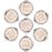 SFHMTL Pack of 7 Compact Pocket Makeup Mirrors Set Include 1 Bride to Be Mirror and 6 Bride Tribe Mirrors Bachelorette Party Bridesmaid Proposal Gifts(Champagne)