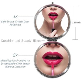 Pack of 9 Compact Pocket Makeup Mirrors Set - Include 1 Bride, 1 Maid of Honor, 1 Matron of Honor and 6 Bridesmaid Mirrors - Wedding Bridesmaid Proposal Gifts (Silver) Pack of 9 Compact Pocket Makeup Mirrors Set - Include 1 Bride, 1 Maid of Honor, 1 Matron of Honor and 6 Bridesmaid Mirrors - Wedding Bridesmaid Proposal Gifts (Silver)