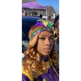 Mardi Gras Feather Headband Sequins Glitter Hair Band for Adult Women Men Kids Mardi Gras Hair Band Hair Accessories TSFD14 (Purple) Mardi Gras Feather Headband Sequins Glitter Hair Band for Adult Women Men Kids Mardi Gras Hair Band Hair Accessories TSFD14 (Purple)