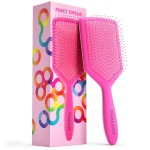FRAMAR Paddle Hair Brush For Women - Wet Paddle Brush For Thick Hair, Wet Hair Brushes For Women, Pink Hair Brush Detangler - Reduces Breakage