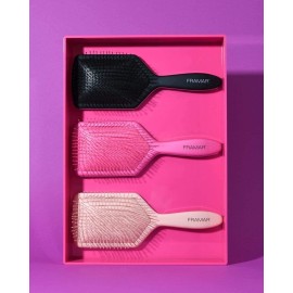 FRAMAR Paddle Hair Brush For Women - Wet Paddle Brush For Thick Hair, Wet Hair Brushes For Women, Pink Hair Brush Detangler - Reduces Breakage