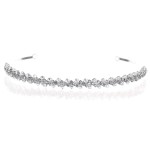 SAMKY Bridal Tiara Wedding Headpiece Headband for Women Hair Accessories for Bride